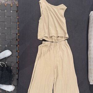 Z supply matching cream set women’s xs